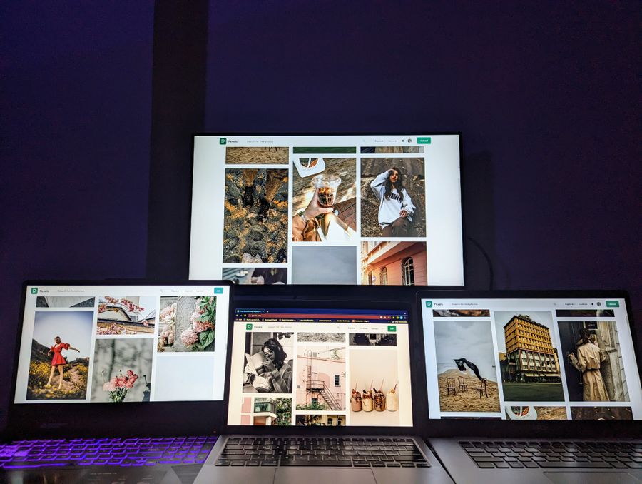 estacion trabajo laptops monitor windows macos 2 Estación de trabajo con laptops y monitor Windows y MacOS