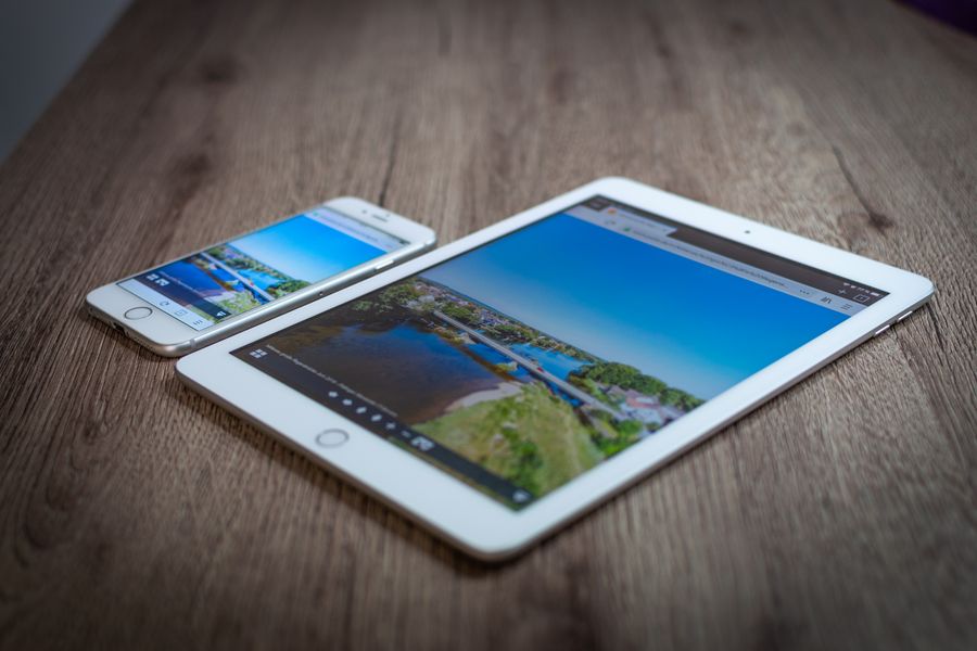 iPad estándar y iPhone portátiles